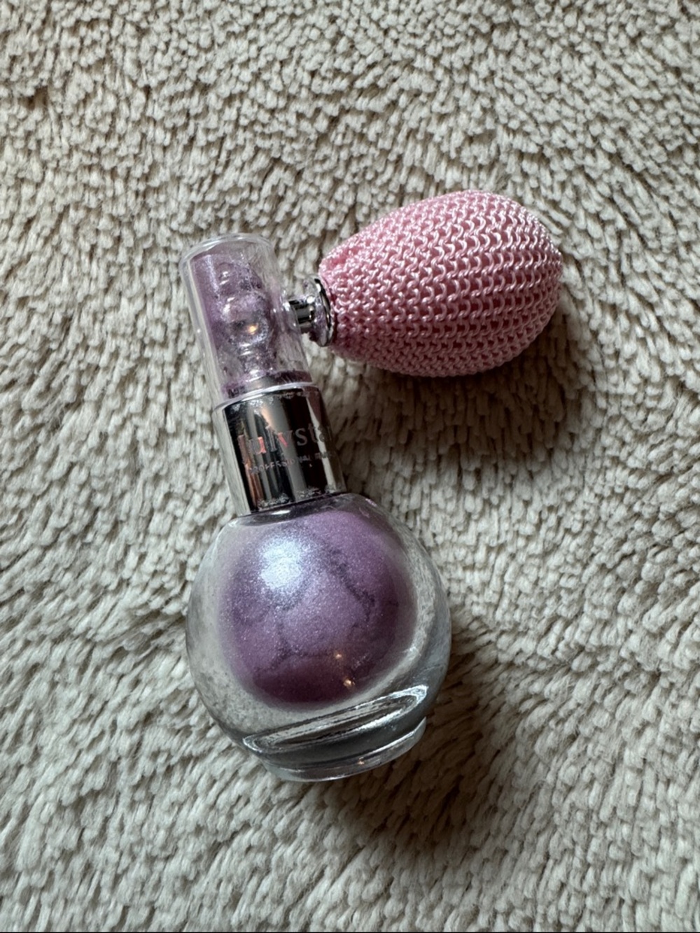 Shimmering Lavender Highlighter with Vintage Atomizer